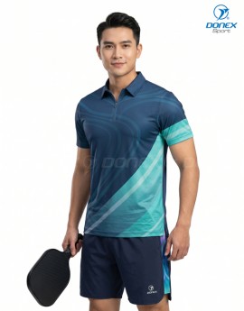 Áo thể thao nam MC-9166-12-01 Navy phối trắng